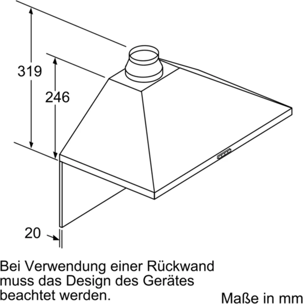 Bosch Serie 2 DWP96BC50 Wandhauben - Edelstahl 9 Bosch Serie 2 DWP96BC50 Wandhauben - Edelstahl – Bild 7