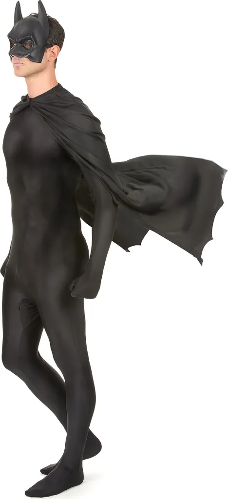 Batman-Kostümset Mit Umhang Und Maske Schwarz 5 Batman-Kostümset Mit Umhang Und Maske Schwarz – Bild 3