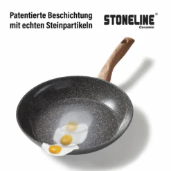 STONELINE® Back To Nature Kochgeschirr-Set, 14-tlg., Keramik-Beschichtung, Mit Glasdeckeln -Haushaltswaren Store e5101b5f2a5de595b1fcc6856aff5efe
