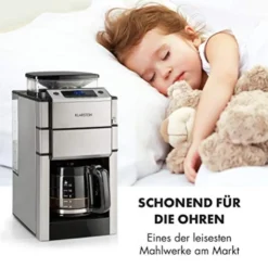 Aromatica X Kaffeemaschine Mahlwerk Glaskanne Aroma+ Edelstahl -Haushaltswaren Store e529fcd1136ec7b85329cbd6077fadfc