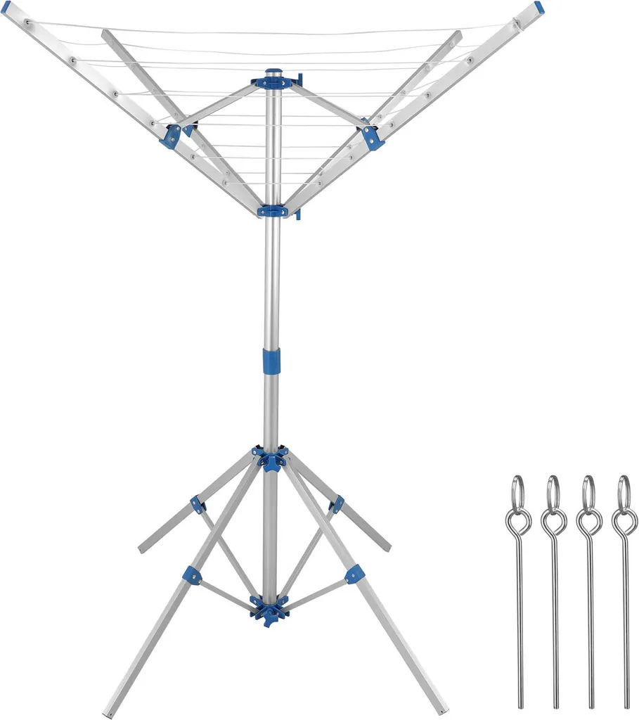 Monzana Wäschespinne Höhenverstellbar Mobil Mit 4 Erdspieße Camping Wäscheständer Wäscheleine Wetterfest Leicht Aluminium 3 Monzana Wäschespinne Höhenverstellbar Mobil Mit 4 Erdspieße Camping Wäscheständer Wäscheleine Wetterfest Leicht Aluminium