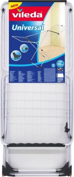 Vileda Wäschetrockner Wäscheständer Flügelwäscheständer Vileda Universal -Haushaltswaren Store e64708792600147775c07fa836195712