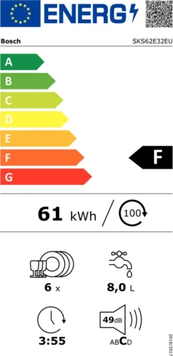 Bosch Serie 4 SKS62E32EU Tisch-Geschirrspüler - Weiß 15 Bosch Serie 4 SKS62E32EU Tisch-Geschirrspüler - Weiß -Haushaltswaren Store e6dea71031b825f2a9dc9d23995bca44