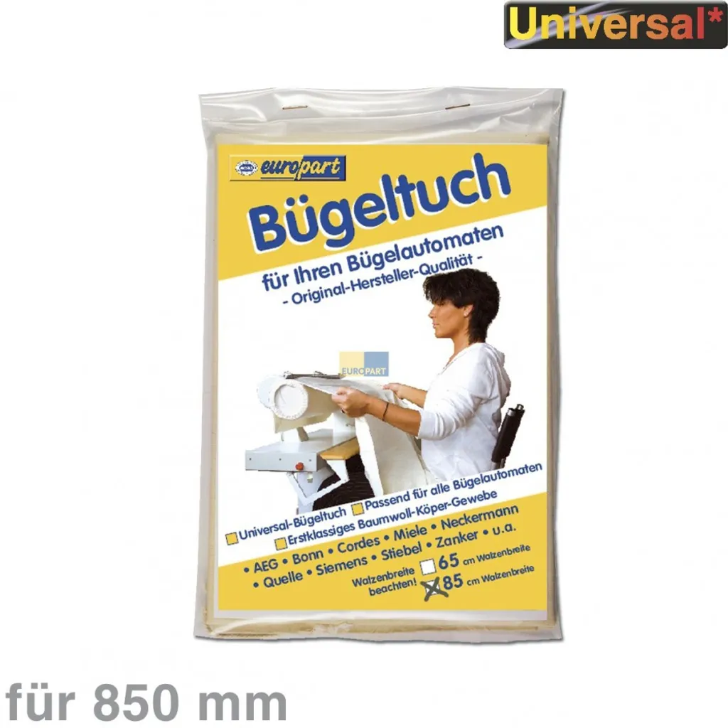 Bügeltuch Universal Bügelautomat 85cm Baumwolle AEG Electrolux 8996470168700 Miele1566620 Bosch Siemens 00450183 13 Bügeltuch Universal Bügelautomat 85cm Baumwolle AEG Electrolux 8996470168700 Miele1566620 Bosch Siemens 00450183 – Bild 11