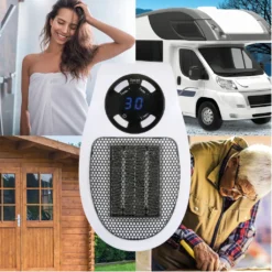 SUNTEC PTC Heizlüfter Steckdosen-Heizung Plug-in - Mit Thermostat, Timer, 500 Watt | 2 Ventilationsstufen, Elektrische Heizlüftung | Räume Bis 13 M² | Perfekt Für Schlafzimmer, Büro, Wohnung 17 SUNTEC PTC Heizlüfter Steckdosen-Heizung Plug-in - Mit Thermostat, Timer, 500 Watt | 2 Ventilationsstufen, Elektrische Heizlüftung | Räume Bis 13 M² | Perfekt Für Schlafzimmer, Büro, Wohnung -Haushaltswaren Store e7c701364e1a8f7b5c37648494f716b4