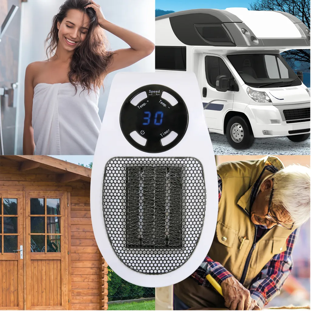 SUNTEC PTC Heizlüfter Steckdosen-Heizung Plug-in - Mit Thermostat, Timer, 500 Watt | 2 Ventilationsstufen, Elektrische Heizlüftung | Räume Bis 13 M² | Perfekt Für Schlafzimmer, Büro, Wohnung 6 SUNTEC PTC Heizlüfter Steckdosen-Heizung Plug-in - Mit Thermostat, Timer, 500 Watt | 2 Ventilationsstufen, Elektrische Heizlüftung | Räume Bis 13 M² | Perfekt Für Schlafzimmer, Büro, Wohnung – Bild 4