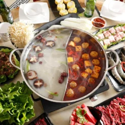 Universaltopf Hot Pot Topf Suppentopf Doppelseitig, Suppen Kochgeschirr, Zwei Geschmack 28*8cm -Haushaltswaren Store e80a2da23ccb2ef85769b9f975f397c8