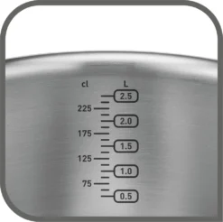 Tefal Virtuoso Topfset, 7-Teilig, Edelstahl - 7-Teiliges Set Aus 1x Stielkasserolle 16cm, 3x Kochtöpfen 16/20/24cm + 3x Deckel -Haushaltswaren Store e83d3cb9787b64b424015f44bf4da30e