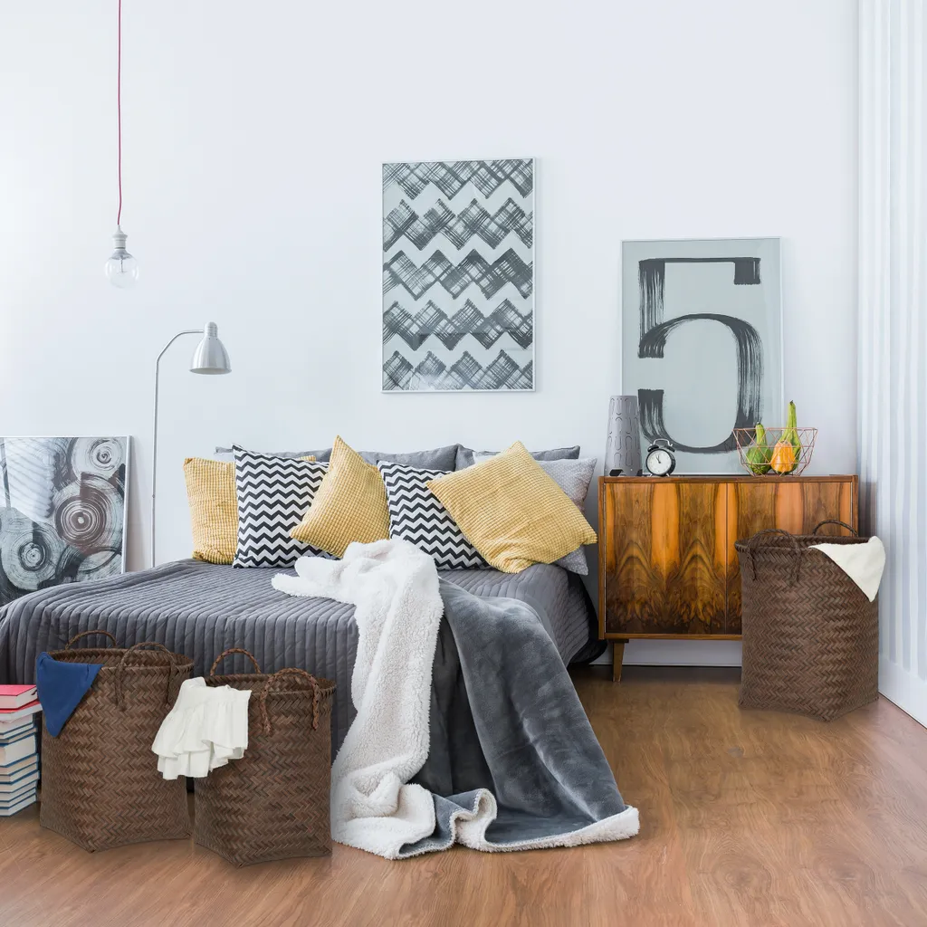 Relaxdays Wäschekorb Geflochten 3er Set 4 Relaxdays Wäschekorb Geflochten 3er Set – Bild 2
