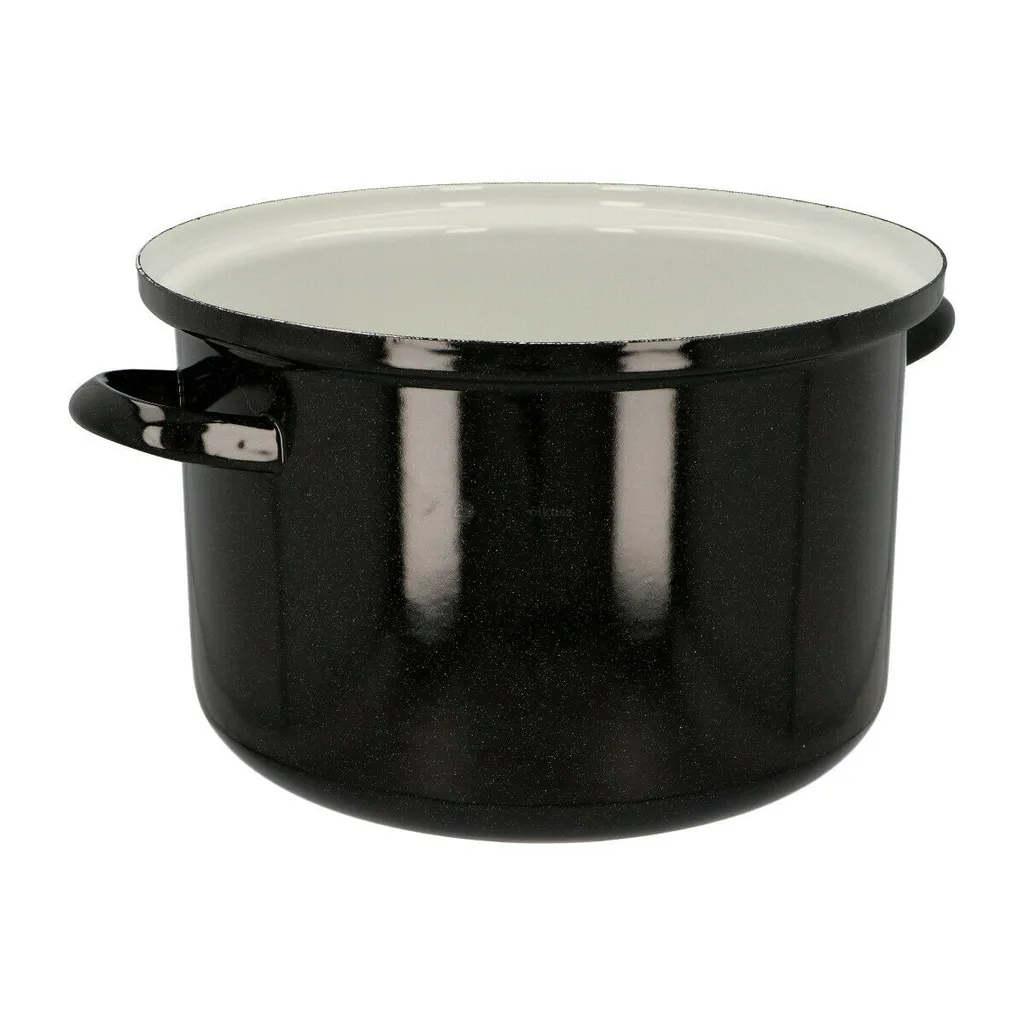Emailletopf - Suppentopf - Saucentopf - 10l - STANDARD - 28 Cm - Belis - Schwarz 9 Emailletopf - Suppentopf - Saucentopf - 10l - STANDARD - 28 Cm - Belis - Schwarz – Bild 7