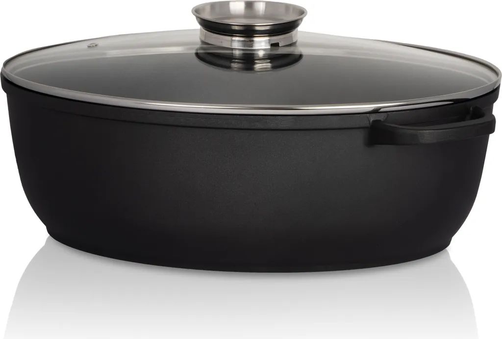 Karl Krüger 23042 Aluguss Gansbräter Leipzig 42 Cm, Schwarz 4 Karl Krüger 23042 Aluguss Gansbräter Leipzig 42 Cm, Schwarz – Bild 2