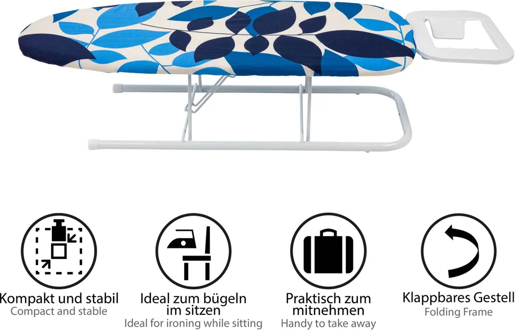 ONVAYA Tischbügelbrett | Mini Bügelbrett | Bügeltisch | Kleines, Platzsparendes Bügelbrett 5 ONVAYA Tischbügelbrett | Mini Bügelbrett | Bügeltisch | Kleines, Platzsparendes Bügelbrett – Bild 3