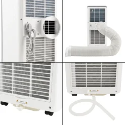 Mobiles Klimagerät Mit ökologischem Kühlmittel Klimaanlage 2600W 3-in-1 Luftkühler Ventilator Entfeuchter 9000 BTU Schwarz/Weiß -Haushaltswaren Store ea265a38b94d24816972b482b23e2ac7