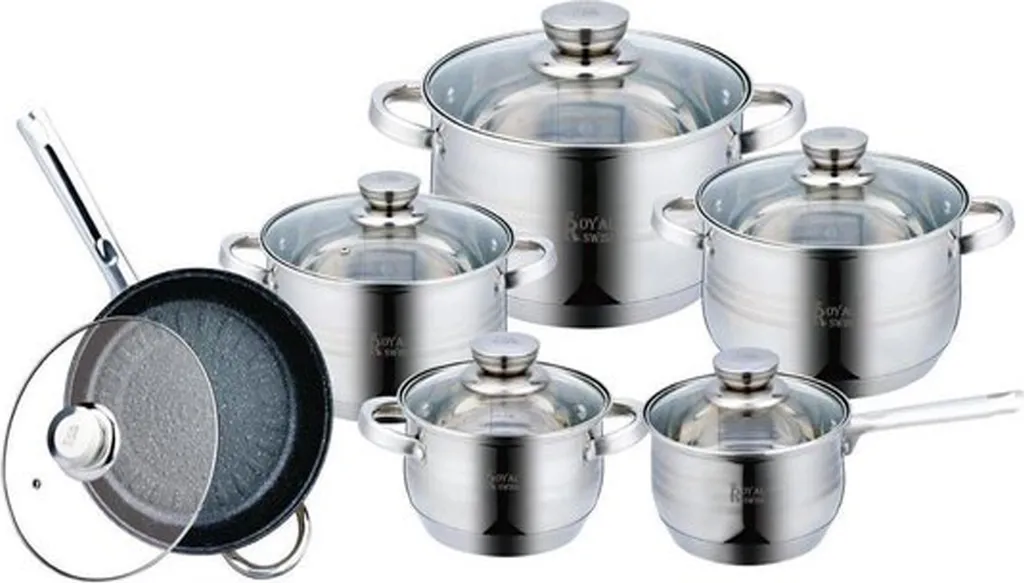 12 Teilig Edelstahl Kochgeschirr Induktion Kochtopf Topfset Mit Deckel Topf 3 12 Teilig Edelstahl Kochgeschirr Induktion Kochtopf Topfset Mit Deckel Topf