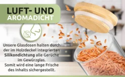 PORADA 12 Stapelbare Gewürzgläser Set 150ml Glasbehälter Mit Deckel Aufbewahrung Küche Gewürzdosen Vorratsdosen Glas Mit Deckel Aufbewahrungsgläser Küchenorganisation Aufbewahrung… -Haushaltswaren Store ea64078ccbb53ea4c8c7a9c0db23c29f