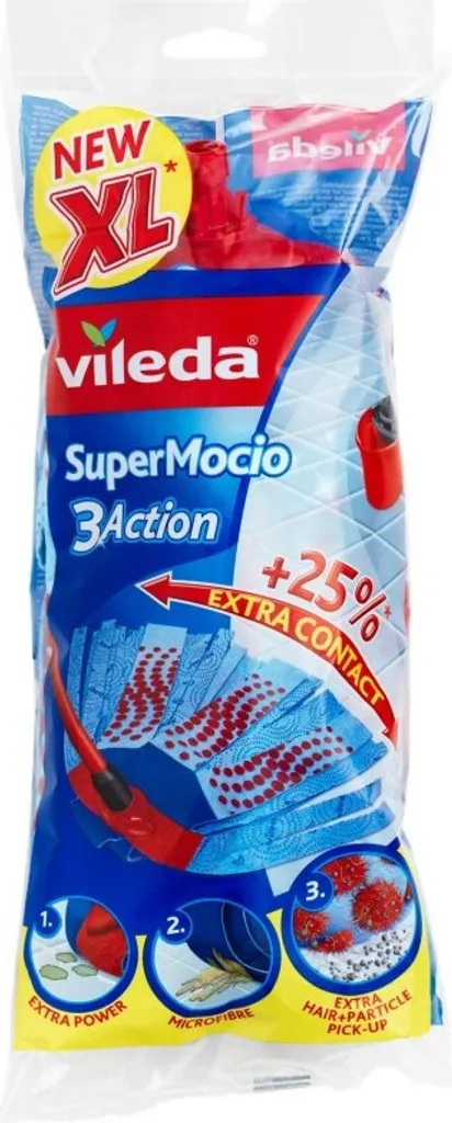 Vileda Super Mocio Ersatzmopp Mit 3D-Velours-Struktur 11 Vileda Super Mocio Ersatzmopp Mit 3D-Velours-Struktur – Bild 9