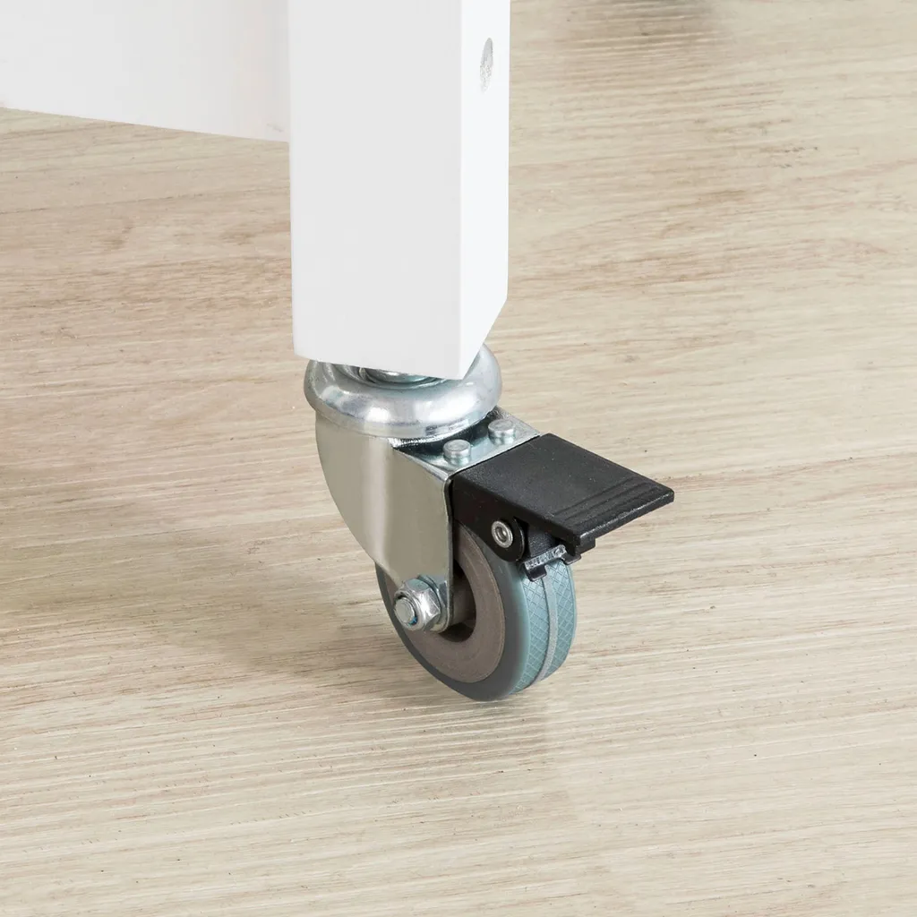 SoBuy Küchenwagen Mit 2 Schubladen Rollwagen Konsolentisch Weiß FKW68-WN 10 SoBuy Küchenwagen Mit 2 Schubladen Rollwagen Konsolentisch Weiß FKW68-WN – Bild 8