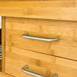 SoBuy Servierwagen,Bambus Küchenwagen,Rollwagen M. Schublade FKW26-N -Haushaltswaren Store ec502e5c29575315715ac1a85c1afcd9