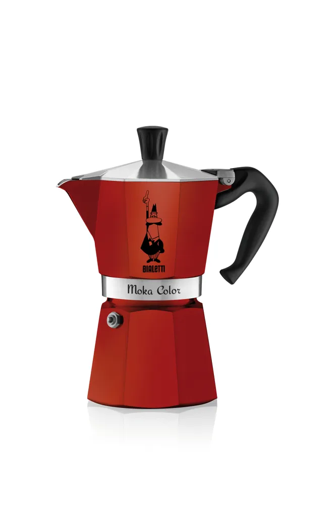 Bialetti Espressokocher Moka Color Rot 3 Tassen 3 Bialetti Espressokocher Moka Color Rot 3 Tassen
