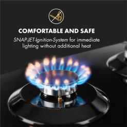 Klarstein Gasherd Einbau-Gaskochfeld - Sabaf-Brenner - Gaskochfeld Für Propan/Erdgas - Gasherd Kochfeld Einbau Gasherd - Glaskeramik - 2-Flammig - 30cm - Schwarz Einbau Gas Kochfeld Gasherd 2 Platten Kochfelder Herdplatte Kochplatte Einbaukochfeld -Haushaltswaren Store ef47d430fc6b01fa640c8cff0d8735cd