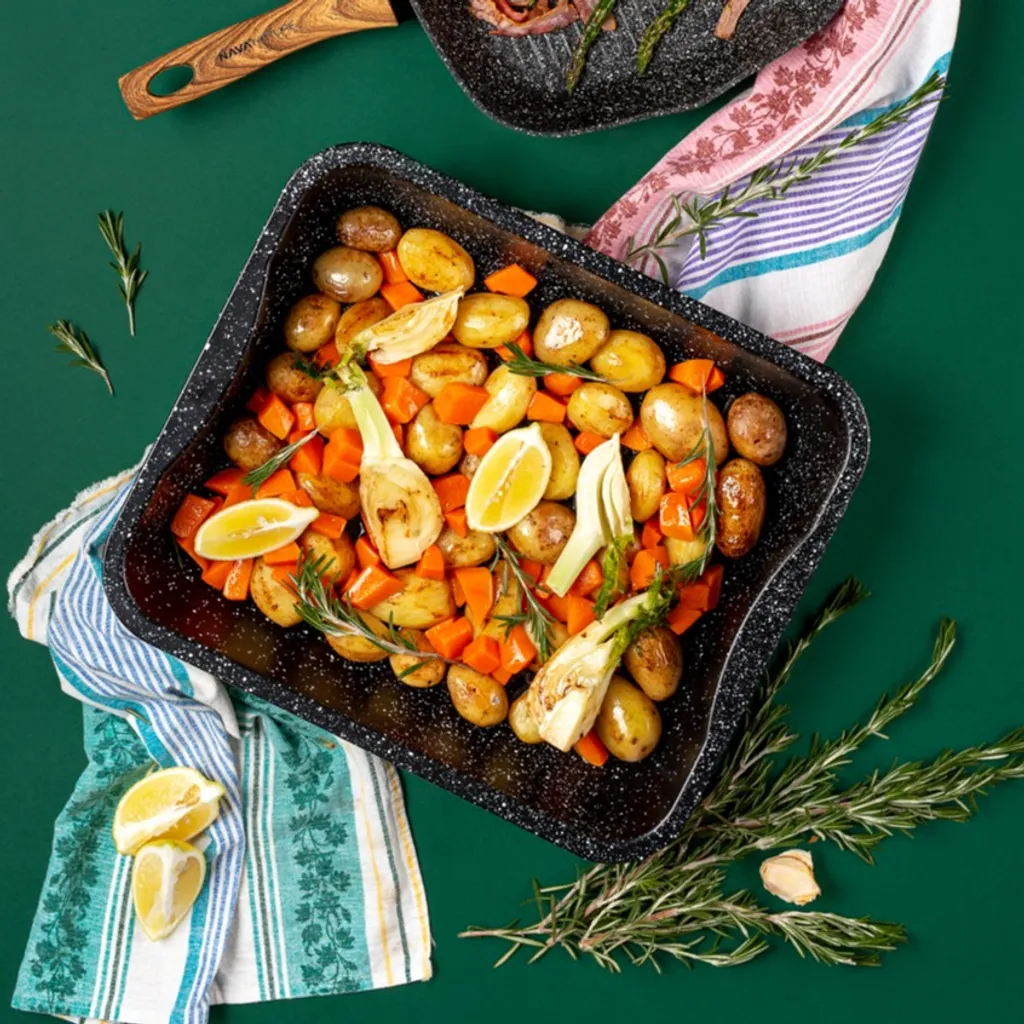 NAVA Backblech / Tiefbackblech Mit Granitbeschichtung NATURE Zum Backen Von Fleisch Kuchen 39,5x33,5x7 Cm 6,5l 10 NAVA Backblech / Tiefbackblech Mit Granitbeschichtung NATURE Zum Backen Von Fleisch Kuchen 39,5x33,5x7 Cm 6,5l – Bild 8