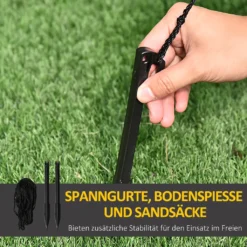 HOMCOM Halloween Dekoration Set Aufblasbarer Kürbis Mit Hexenhut Eingebaute LED-Leuchten Gartendekoration Feiertagsdekorationen 245 X 60 X 125 Cm -Haushaltswaren Store ef8e0d7d27704f56981ee49a9ad3d91b