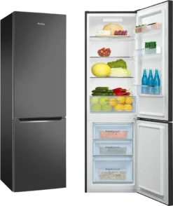 Amica - KGCL 387 150 S - Kühl-Gefrierkombination - Schwarze Edelstahloptik