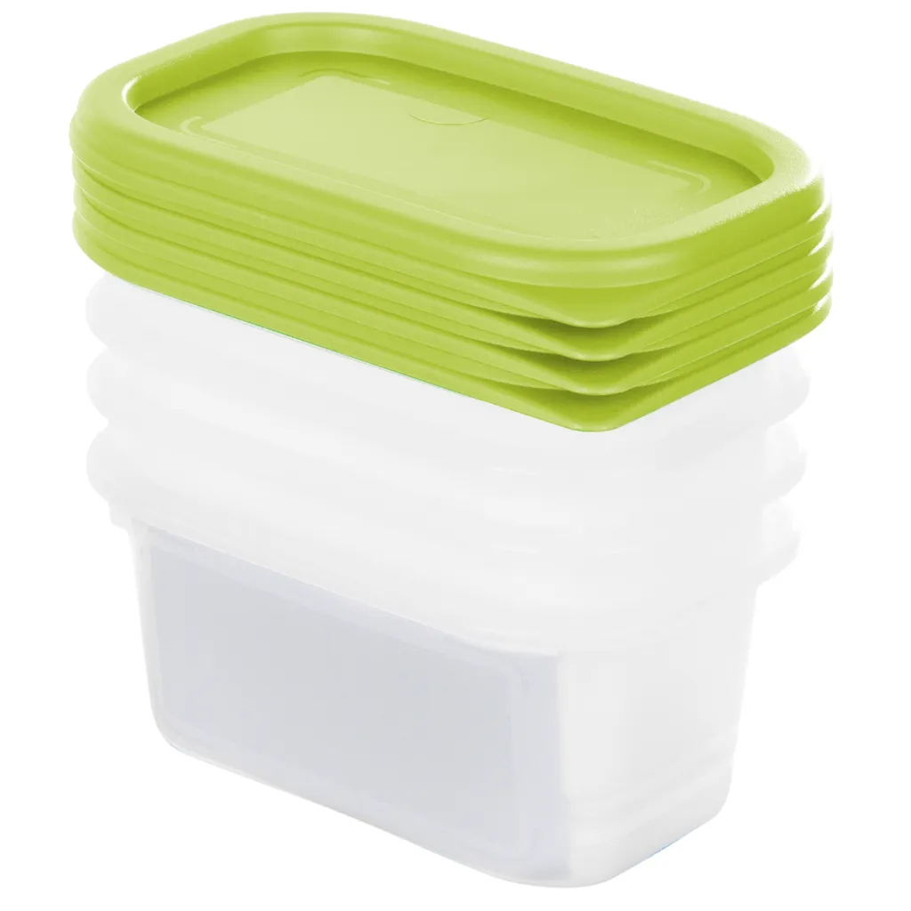 ROTHO Set Gefrierdosen 4 X 0.2 L DOMINO, Farbe:Limettengrün 5 ROTHO Set Gefrierdosen 4 X 0.2 L DOMINO, Farbe:Limettengrün – Bild 3