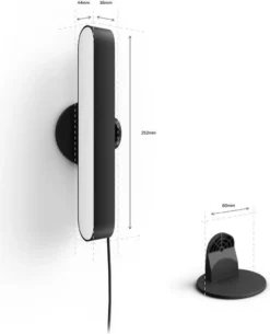 Philips Hue Play White & Color Ambiance Tischleuchte Weiß Inkl. Netzteil - 1er Basiset [ - ] -Haushaltswaren Store f260b542751f8e87482533545fdb6448