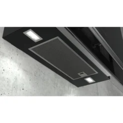 Bosch SIEMENS LC97FVW60 Dekorative Wandabsaug- Und Recyclinghaube - 394 M³/h - 57dB - 5 Geschwindigkeiten - L 90cm - Schwarz Mit Glasfinish -Haushaltswaren Store f2e27fba21e5a2be04ebd4b08fc1e547