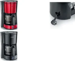 SEVERIN Kaffeemaschine KA 4817 TYPE 1.000 W Rot / Schwarz -Haushaltswaren Store f38823b6bcaf29a633d5452564e723b5