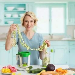 Betty Bossi Maxi Spiralizer – Gemüse Spiralschneider Zum Schneiden Von Gemüse Und Früchten – Komfortabler Gemüse Twister – High-End-Version Der Spiralschneider -Haushaltswaren Store f3c66b654e1b740b4c69abfb7e027266