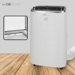Clatronic Mobile Klimaanlage/Klimagerät (smart Home) CL 3750; Amazon Alexa & Google Assistant; 12.000 BTU/h 3in1 Kühlen, Mit Abluftschlauch; Fernbedienung; Weiß -Haushaltswaren Store f4c23e8948fc44c0d74d7b03923ff018
