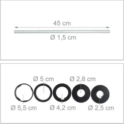 Relaxdays 2 X Bodenhülse Sonnenschirm 25 - 55 Mm -Haushaltswaren Store f5b39071903eeb378a0eb4f4806edec9 1
