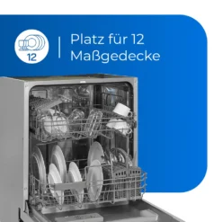 Exquisit Einbaugeschirrspüler EGSP1012-EB-030E Inox | Teilintegriert | 12 Gedecke | Inox -Haushaltswaren Store f7024716f7269eb89c404f7d610f0e3e