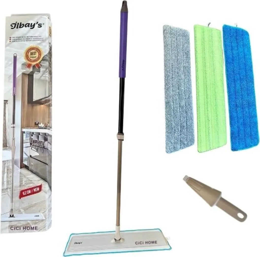Ilbays Multifunktionaler Mopp Bodenwischer Set Mit 3 Bezügen 3 Ilbays Multifunktionaler Mopp Bodenwischer Set Mit 3 Bezügen