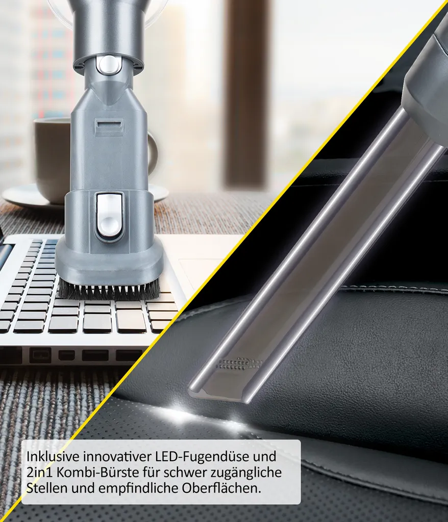 Genius INVICTUS X8 PRO Akkustaubsauger | Set 12-tlg. 6 Genius INVICTUS X8 PRO Akkustaubsauger | Set 12-tlg. – Bild 4