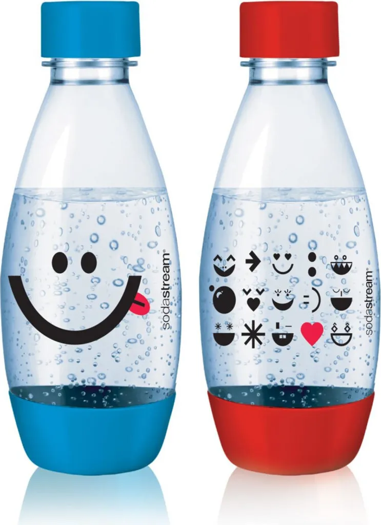 Sodastream 2x PET Flaschen 0,5 L Blau Und Rot 4 Sodastream 2x PET Flaschen 0,5 L Blau Und Rot – Bild 2
