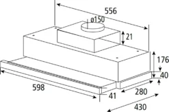 PKM Einbau Dunstabzugshaube Unterbauhaube Esse UBH6002-2H Silberfarben 60 Cm -Haushaltswaren Store f914088c7c55c019c6369b7a85560f06