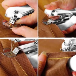 Nähmaschine Mini Manuell Tragbare Handnähmaschine Einfach Bedienen Mini-Nähmaschine Handheld Nähen Reise-Nähset Nähset Hand Sewing Machine Retoo -Haushaltswaren Store fa4b929a06a7edb5e2e97a6b82f22384