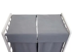 Wäschesammler MCW-B60, Laundry Wäschebox Wäschekorb, Massiv-Holz 2 Fächer 60x60x33cm 68l Shabby Weiß, Bezug Grau 14 Wäschesammler MCW-B60, Laundry Wäschebox Wäschekorb, Massiv-Holz 2 Fächer 60x60x33cm 68l Shabby Weiß, Bezug Grau -Haushaltswaren Store fa7d9b368f7c3c757d19c6c72a9cacee