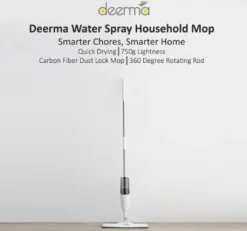 Deerma TB500 Mop Mit Wasserspray, 360° Drehung, 350ml Behälter, 1x Reinigungstuch -Haushaltswaren Store fb3383b9d9fa4450aa6a36c5909e4a2d