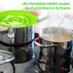 2x Oramics Überkochschutz Aus Silikon Für Töpfe Zwischen Ø 15-25 Cm – Topfdeckel Spritzschutz Überlaufschutz Verhindert überkochen Und Spritzen Von Flüssigkeiten Und Schütz Ihren Herd -Haushaltswaren Store fb66865ff4c3a6420bd42a9f764e0cc9