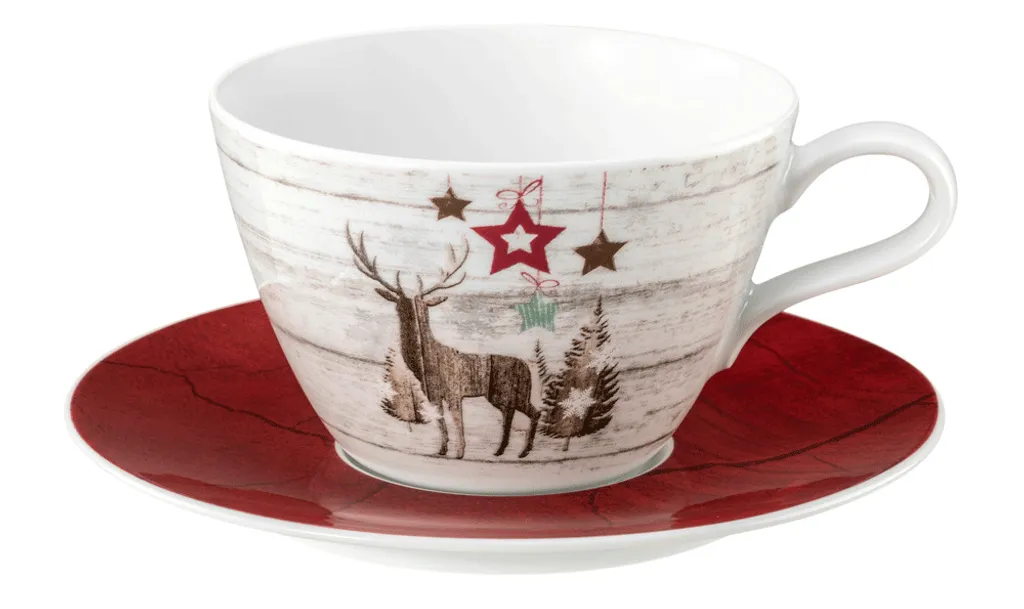 Seltmann Weiden Life Christmas Kaffeeservice 4tlg. Mit Servietten 4 Seltmann Weiden Life Christmas Kaffeeservice 4tlg. Mit Servietten – Bild 2