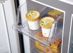 Hisense RQ515N4AC2 Cross Door Kühl-Gefrierkombination - NoFrostPlus - Multi Air Flow - SuperCool - Langlebiger Inverter - LED Display - Nettofassungsvermögen 427 L: Kühlteil 265 L / Gefrierteil 129 L - Super Cool - Edelstahl – Optik -Haushaltswaren Store fc501ecffc88962bec70f578334f2caa