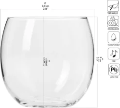 KROSNO Harmony Wassergläser Saftgläser Trinkgläser | Set Von 6 | 410 ML | Spülmaschinenfest -Haushaltswaren Store fc52a99a9f317016904f48167a5a3212