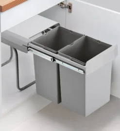 Wesco Double Deluxe. Abfallsammler, Alu Grau. - Mülleimer -Haushaltswaren Store fc52cbd2014863010ebcae14055c30cf