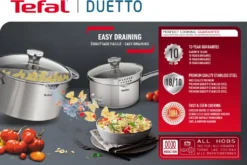 Tefal Duetto Kochgeschirr, 7-Teiliges Set, Stielkasserolle 16 Cm, Kochtöpfe 16/20/24 Cm + Deckel -Haushaltswaren Store fc80bd448735d1d067f7bb9ddb89adb6