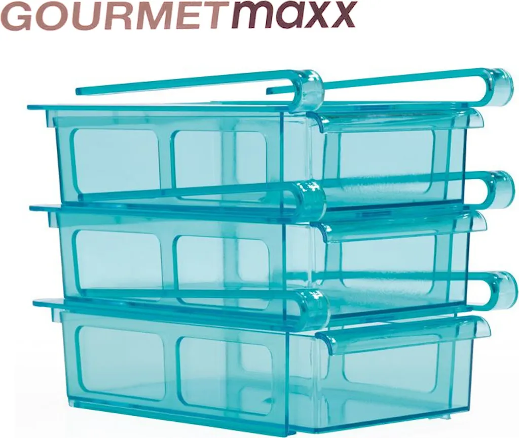 GOURMETmaxx Klemm-Schublade Für Kühlschrank, 3er-Set Schublade Klemm Kühlschrank GOURMETmaxx Zusatzfach Gemüsefach 3er-Set Ordnung 21 GOURMETmaxx Klemm-Schublade Für Kühlschrank, 3er-Set Schublade Klemm Kühlschrank GOURMETmaxx Zusatzfach Gemüsefach 3er-Set Ordnung – Bild 19