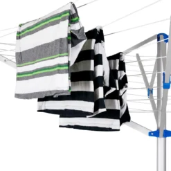 Monzana Wäschespinne Höhenverstellbar 33 M Wäscheleine Inkl. Bodenhülse Deckel Garten Wäscheständer Wäscheschirm Aluminium -Haushaltswaren Store fce80e3ac40df1788a42558822bac06d